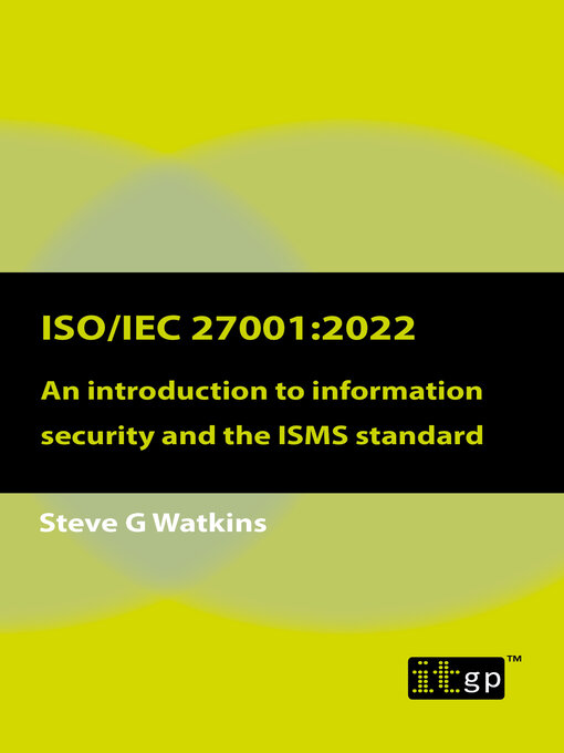 Title details for ISO/IEC 27001:2022 by Steve Watkins - Wait list